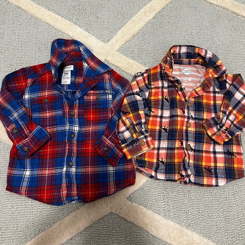 New never worn baby flannels